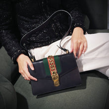 将图片加载到图库查看器，Gucci Black Calfskin Small Sylvie Bag TWS
