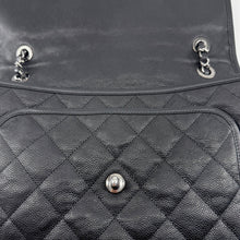 Load image into Gallery viewer, Chanel Black Quilted Caviar Leather French Riviera Flap Bag
