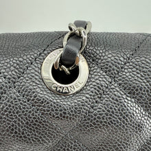 Load image into Gallery viewer, Chanel Black Quilted Caviar Leather French Riviera Flap Bag
