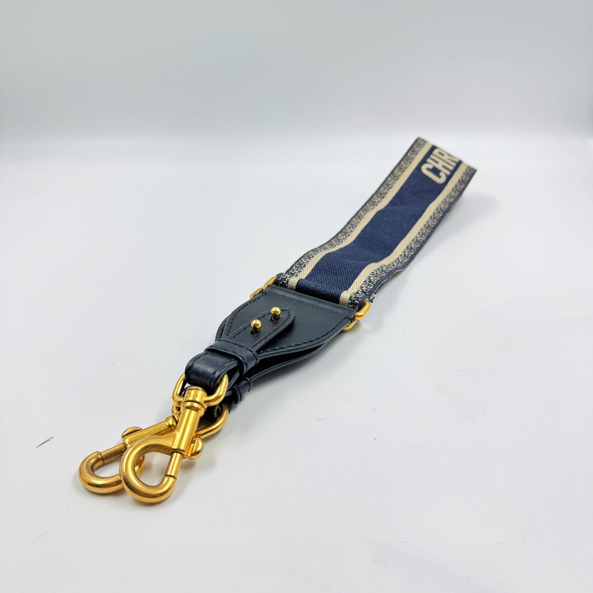 Christian Dior ストライプキャミソール M Adjustable Shoulder Strap with Ring Pale Pink Christian Dior