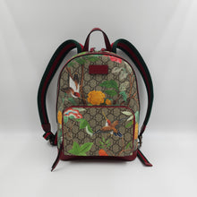 Load image into Gallery viewer, Gucci Red Small GG Supreme Tian Backpack
