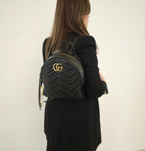Load image into Gallery viewer, Gucci GG Marmont Leather Backpack TWS
