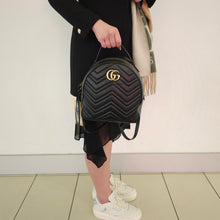 Load image into Gallery viewer, Gucci GG Marmont Leather Backpack TWS
