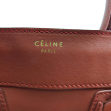 Load image into Gallery viewer, Celine Red Leather Micro Luggage Tote Bag TWS
