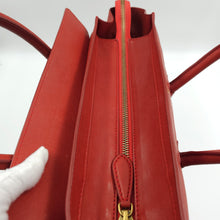 Load image into Gallery viewer, Celine Red Leather Micro Luggage Tote Bag TWS
