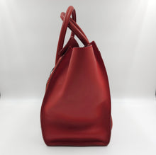 Load image into Gallery viewer, Celine Red Leather Micro Luggage Tote Bag TWS
