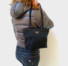Load image into Gallery viewer, Prada Black Nylon Handbag TWS
