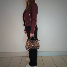 Load image into Gallery viewer, Dolce &amp; Gabbana Medium Sicily Leopard-Print Cross Body Bag TWS

