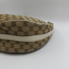 Load image into Gallery viewer, Gucci Brown GG Canvas Twins Shoulder Bag White Beige TWS
