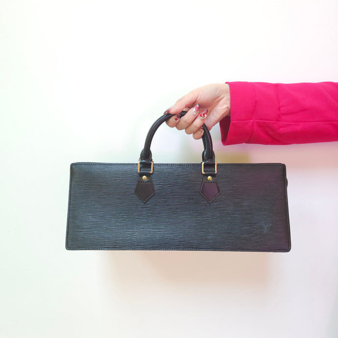 Louis Vuitton Black Triangle Hand Bag TWS