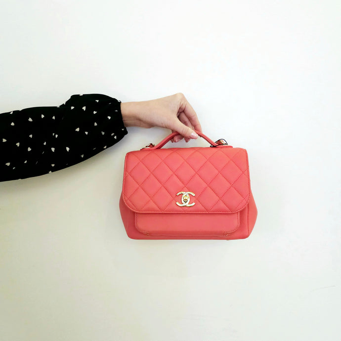 Chanel Caviar Quilted Small Business Affinity Flap Pink
