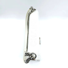Load image into Gallery viewer, Chanel White Patent Leather Large Leboy Bag
