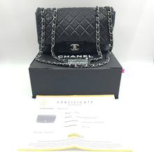Load image into Gallery viewer, Chanel Classic Flap Large Lambskin Bag Black/Silver TWS
