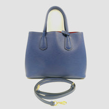 Load image into Gallery viewer, Prada Blue Saffiano Cuir Leather Medium Double Handle Tote TWS
