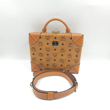 Load image into Gallery viewer, MCM soft Berlin Visetos Box Crossbody bag TWS
