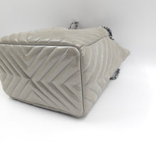 Load image into Gallery viewer, Chanel metallic calfskin chevron urban spirit bucket bag (2016) TWS
