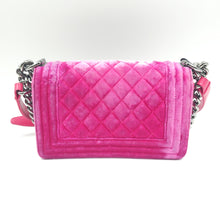 Load image into Gallery viewer, Chanel Pink Velvet Small LeBoy Bag TWS

