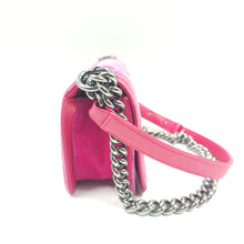 Load image into Gallery viewer, Chanel Pink Velvet Small LeBoy Bag TWS
