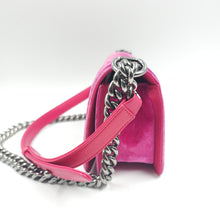 Load image into Gallery viewer, Chanel Pink Velvet Small LeBoy Bag TWS
