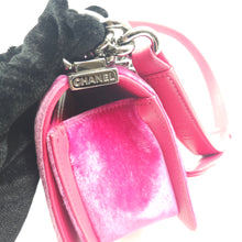 Load image into Gallery viewer, Chanel Pink Velvet Small LeBoy Bag TWS
