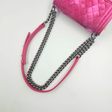 Load image into Gallery viewer, Chanel Pink Velvet Small LeBoy Bag TWS
