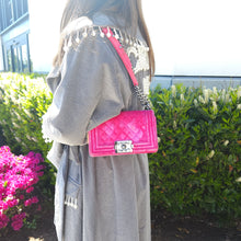 Load image into Gallery viewer, Chanel Pink Velvet Small LeBoy Bag TWS
