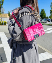 Load image into Gallery viewer, Chanel Pink Velvet Small LeBoy Bag TWS
