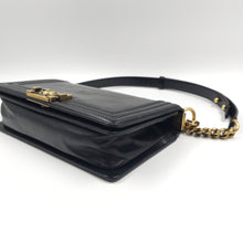Load image into Gallery viewer, Chanel Black Lambskin Medium LeBoy Flap bag TWS
