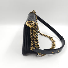 Load image into Gallery viewer, Chanel Black Lambskin Medium LeBoy Flap bag TWS
