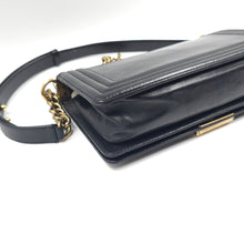 Load image into Gallery viewer, Chanel Black Lambskin Medium LeBoy Flap bag TWS
