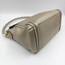 Load image into Gallery viewer, Gucci Gold Leather Braided Handle Bag TWS
