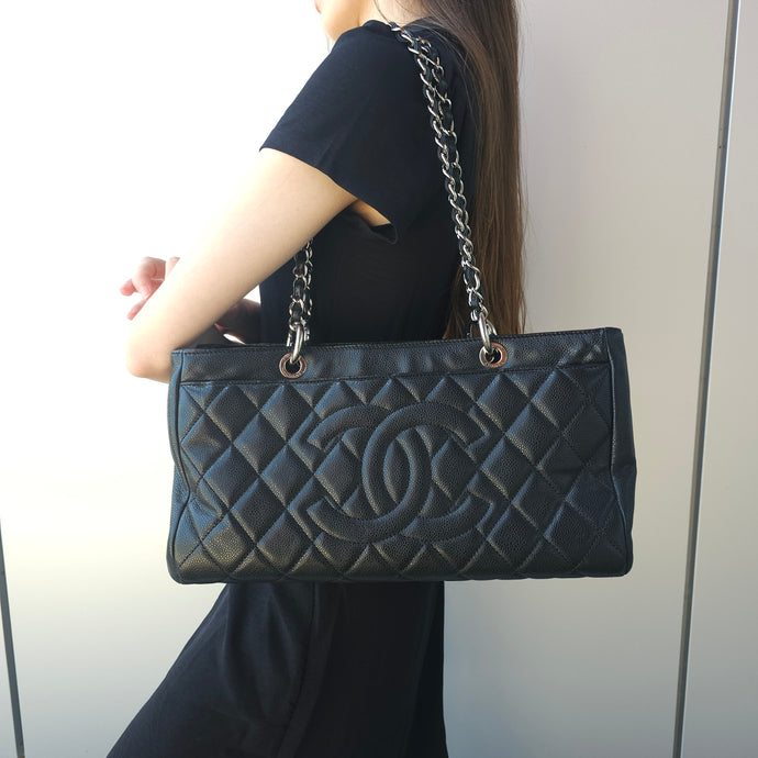 Chanel Calfskin Leather Timeless shopping tote bag TWS