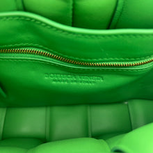 Load image into Gallery viewer, Bottega Veneta Small Padded Cassette Parakeet Green Leather Bag
