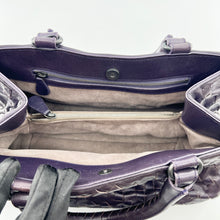 Load image into Gallery viewer, Bottega Veneta Purple Intrecciato Leather Tote
