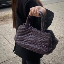 Load image into Gallery viewer, Bottega Veneta Purple Intrecciato Leather Tote
