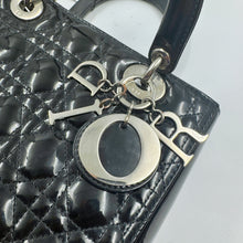 Load image into Gallery viewer, Christian Dior LadyDior Medium Patent leather Bag TWS
