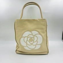 Load image into Gallery viewer, Chanel Lambskin Logo Camellia Tote Bag TWS
