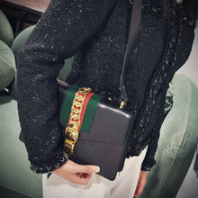 将图片加载到图库查看器，Gucci Black Calfskin Small Sylvie Bag TWS
