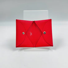 Load image into Gallery viewer, Hermes Epsom Rouge Casaque Calvi Card Case TWS

