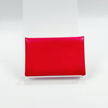 Load image into Gallery viewer, Hermes Epsom Rouge Casaque Calvi Card Case TWS
