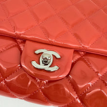 Load image into Gallery viewer, Chanel Patent Orange Clutch On Chain
