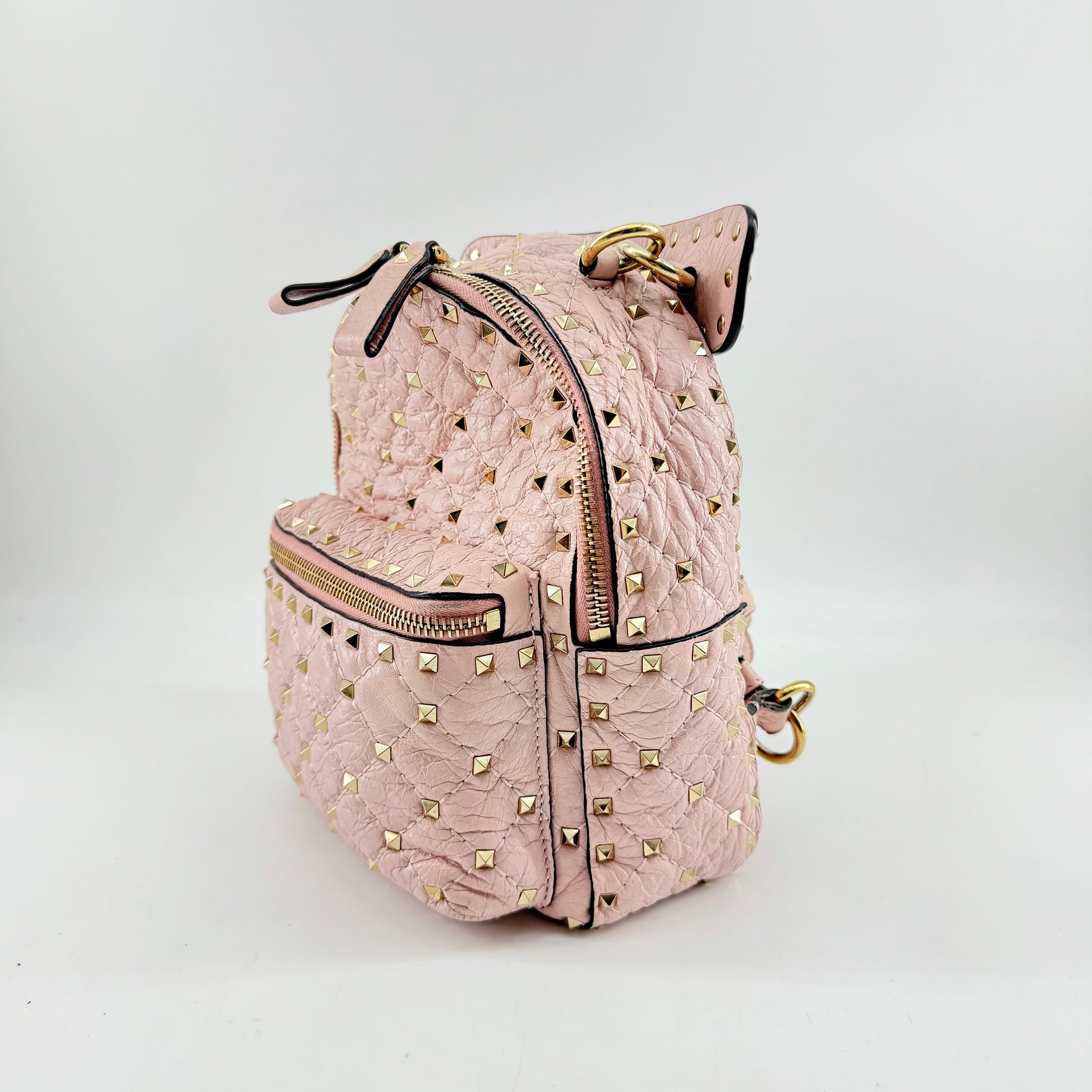 VALENTINO GARAVANI Nappa Quilted Mini Rockstud Spike  display picture 1