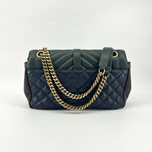 Load image into Gallery viewer, YSL Muti-coloured Chevron Envelope Medium College Bag (2016)
