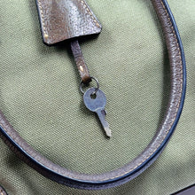Load image into Gallery viewer, Prada Enameled Metal Triangle Dome Handbag TWS
