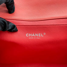 Load image into Gallery viewer, Chanel Patent Orange Clutch On Chain
