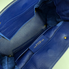 将图片加载到图库查看器，Balenciaga 迷你 Papier 蓝色皮革 City 包
