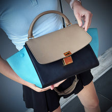 Load image into Gallery viewer, Celine Medium Multicolor Leather Trapeze Shoulder Bag TWS

