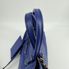 将图片加载到图库查看器，Balenciaga 迷你 Papier 蓝色皮革 City 包
