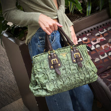 Load image into Gallery viewer, Prada Green Tessuto Nylon Gaufre Tote Bag TWS
