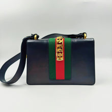 将图片加载到图库查看器，Gucci Black Calfskin Small Sylvie Bag TWS
